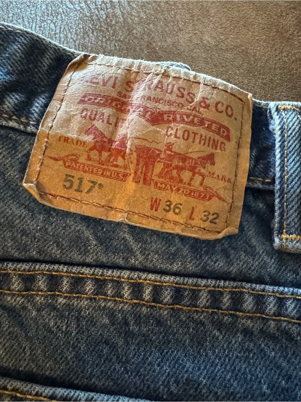 Levi's Men's 517 Classic Blue Relaxed Fit Denim Jeans-Excellent Condition!